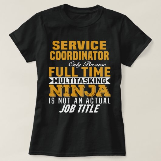 Servicecoördinator T-shirt (Design voorkant)