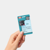 Servicehond ID-kaart teal verticaal Badge (Handheld)