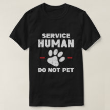Servicehond Mens Niet Aaien Funshirt Voor Hondenli