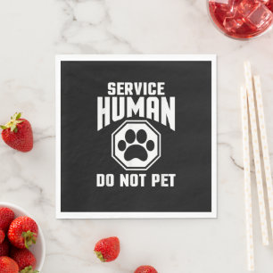 Servicehond ontwerp niet aaien grapje hond Lo Servet