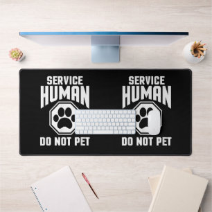 Servicehond ontwerp niet aaien grapje hond los bureaumat