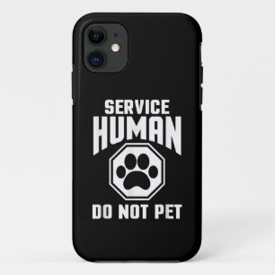 Servicehond ontwerp niet aaien grapje hond los Case-Mate iPhone case