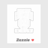 Servicehond ontwerp niet aaien grappige spreuk hon sticker (Vel)