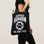 Servicehond ontwerp niet aaien grappige spreuk hon tote bag (Dichtbij)