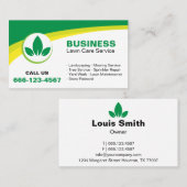  servicelijst Clean & Modern Lawn Care Visitekaartje (Voorkant / Achterkant)