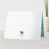 Serviceman Folded Wenskaart Kaart (Achterkant)