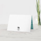 Serviceman Folded Wenskaart Kaart (Achterkant)