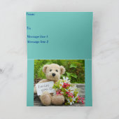 Serviceman Folded Wenskaart Kaart (Binnen)