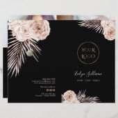 Servicemenu-brochure voor tropische rozen (Voorkant / Achterkant)