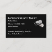 Servicemodus voor beveiligingsproducten visitekaartje (Voorkant)