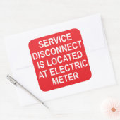 Serviceonderbreking bevindt zich bij label elektri (Envelop)
