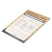 Serviceoproep Huisreparatie Formulier Klusjesman Notitieblok (Schuin)