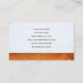 Servicepictogrammen | timmerwerk | Bouwvakkers Visitekaartje (Achterkant)