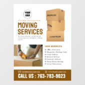 Services verplaatsen Aangepaste vensterkoppeling Raamsticker (Vel)