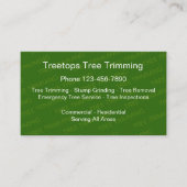 Services voor het maken van bomen visitekaartje (Voorkant)