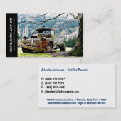  services voor het repareren van vrachtwagens visitekaartje (Voorkant / Achterkant)