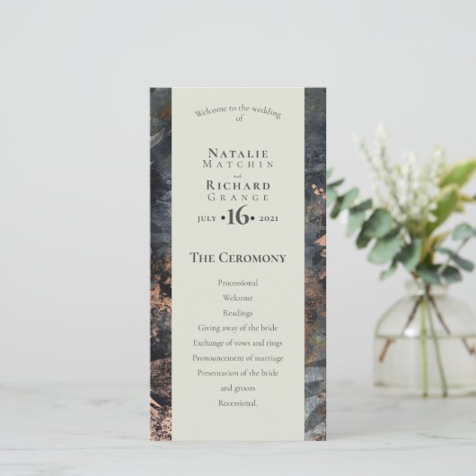 Servicevolgorde, programma Slate & Grey Gilded (Staand voorkant)