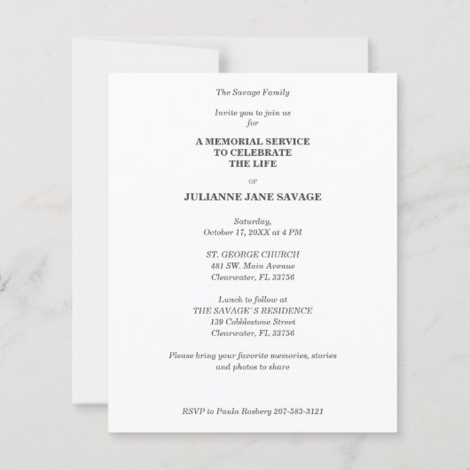 Servicio de recordatorio de fotografías funerarias (Achterkant)