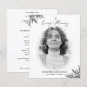 Servicio de recordatorio de fotografías funerarias (Voorkant / Achterkant)