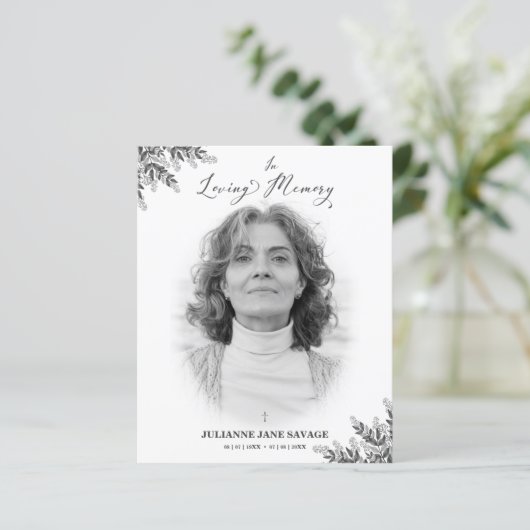 Servicio de recordatorio de fotografías funerarias (Staand voorkant)