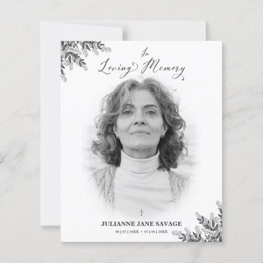 Servicio de recordatorio de fotografías funerarias (Voorkant)