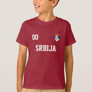 Servië aangepaste naam en nummer Football jersey T-shirt