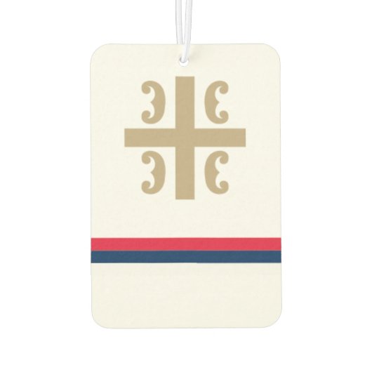 Servië Auto Freshner Luchtverfrisser (Achterkant)