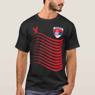Servië Basketball Jersey Srbija Basketball Flag ba T-shirt