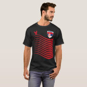 Servië Basketball Jersey Srbija Basketball Flag ba T-shirt (Voorkant volledig)