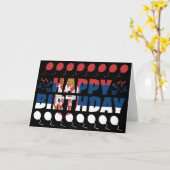 Servië: Birthday patriottic Flag Kaart (Gele Bloem)