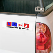 Servië Bumpersticker (Op Truck)