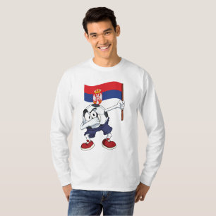 Servië Dabbing Voetbal T-Shirt