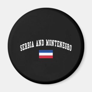 SERVIË EN MONTENEGRO MAGNEET