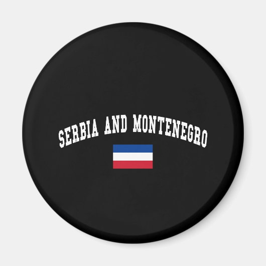 SERVIË EN MONTENEGRO MAGNEET (Voorkant)
