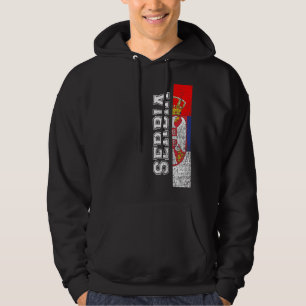 Servië Erfgoed Pride Landensteun Servische vlag Hoodie