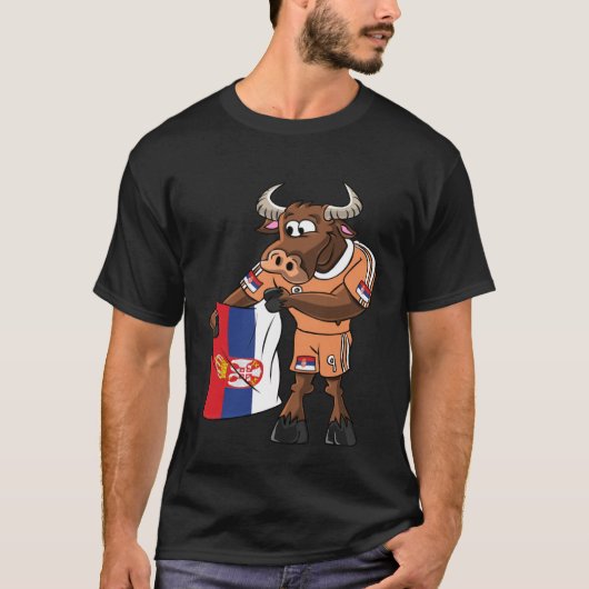 Servië fan bull t-shirt (Voorkant)