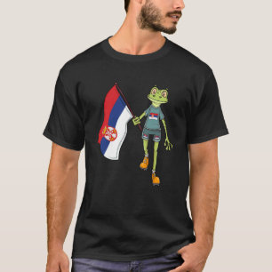 Servië fan kikker t-shirt
