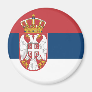 Servië Flag Magnet