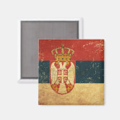 Servië Flag Magnet (Voorkant / Achterkant)