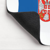 Servië Flag Mousepad Muismat (Hoek)