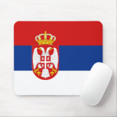 Servië Flag Mousepad Muismat (Met muis)