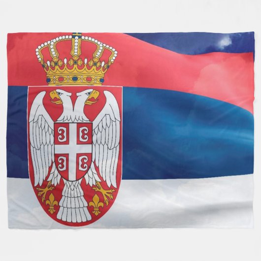 Servië Fleece Deken (Voorkant (Horizontaal))