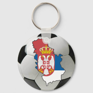 Servië football sleutelhanger