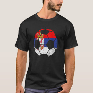Servië Football World Soccer Serbian Fan Land B T-shirt