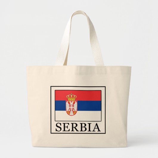 Servië Grote Tote Bag (Voorkant)
