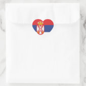 servië hart sticker (Tas)