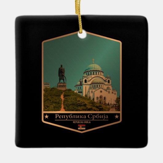 Servië Keramisch Ornament (Voorkant)