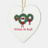 Servië Kerstmis 2 Keramisch Ornament (Links)