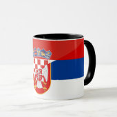 servië - kroatië - halve symbool mok (Voorkant rechts)