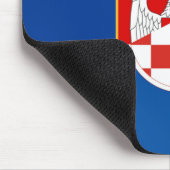 servië - kroatië - halve symbool muismat (Hoek)